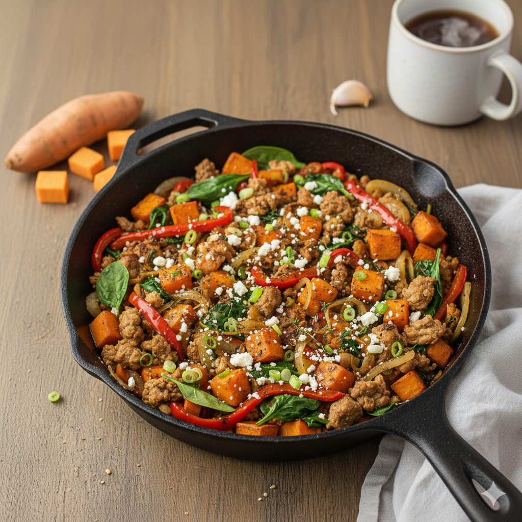Turkey & Sweet Potato Power Skillet